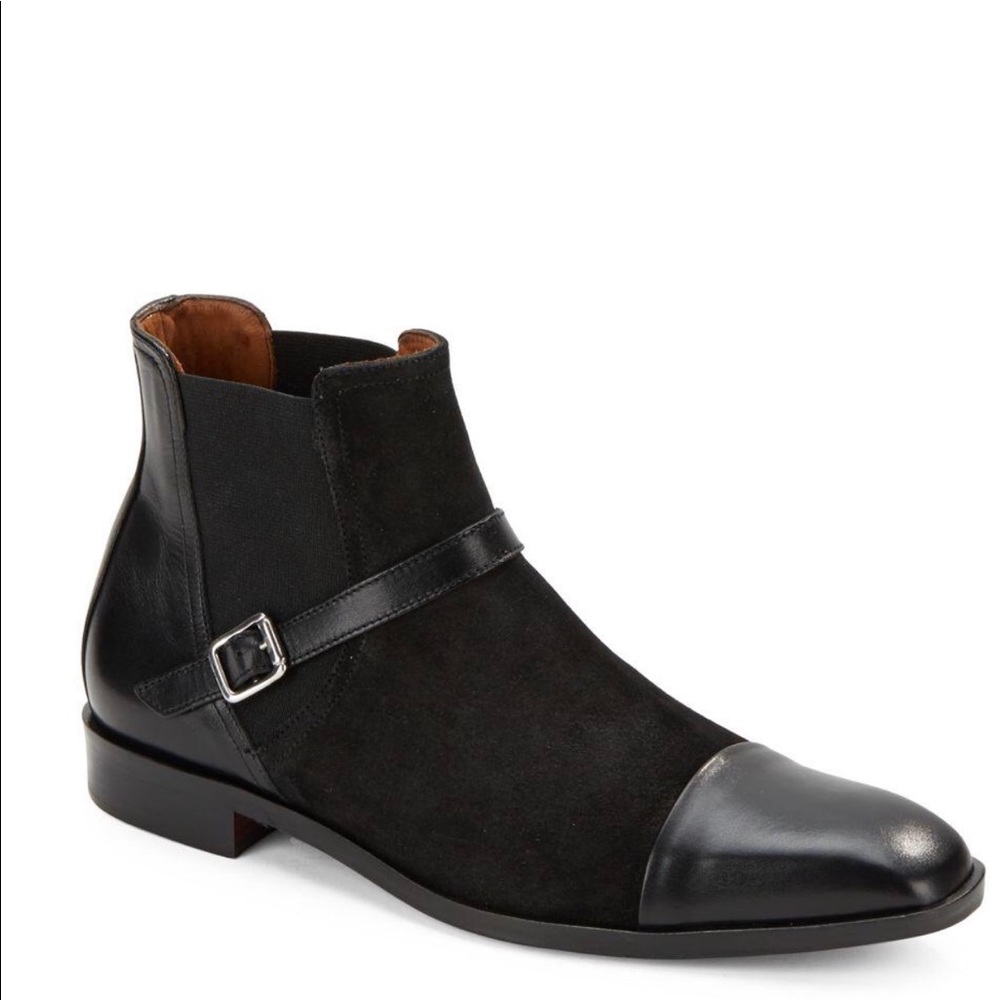 New Massimo Matteo Chelsea Leather/Suede Boots